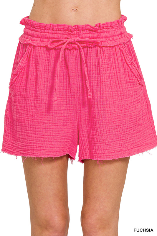 Waffle Shorts- (5 colors available)