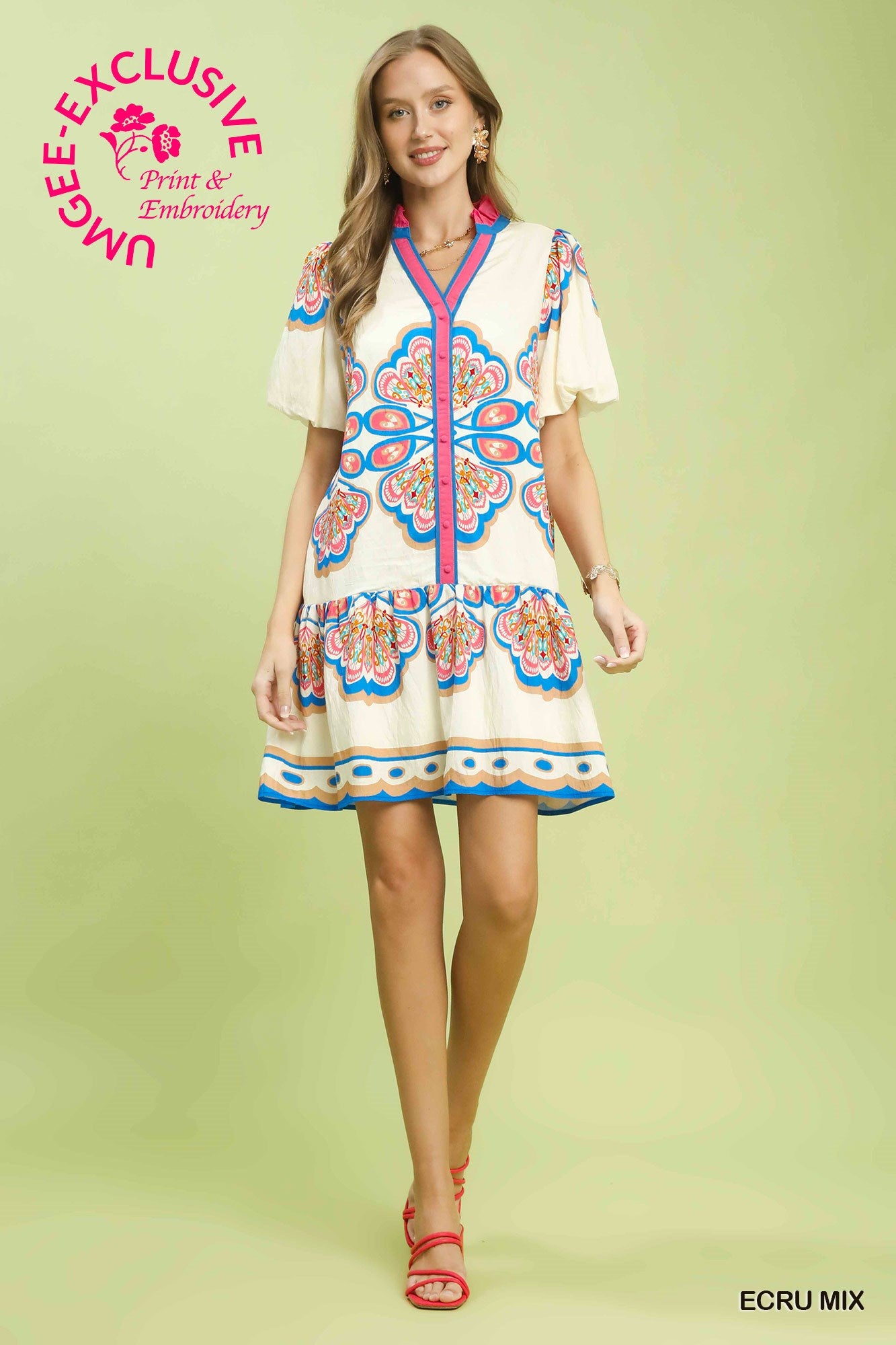 Boho Dress w/Pockets