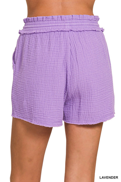 Waffle Shorts- (5 colors available)