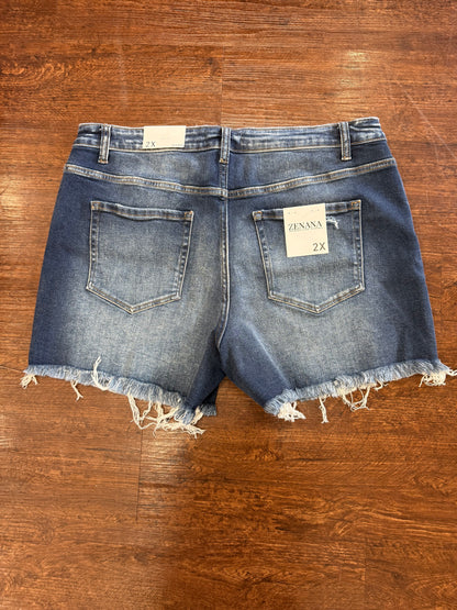 Plus Dark Zenana Shorts