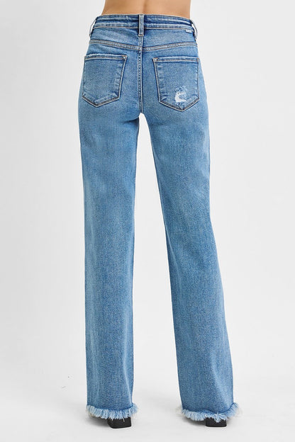 Risen: #08 Tummy Control High Rise Long Straight Jeans