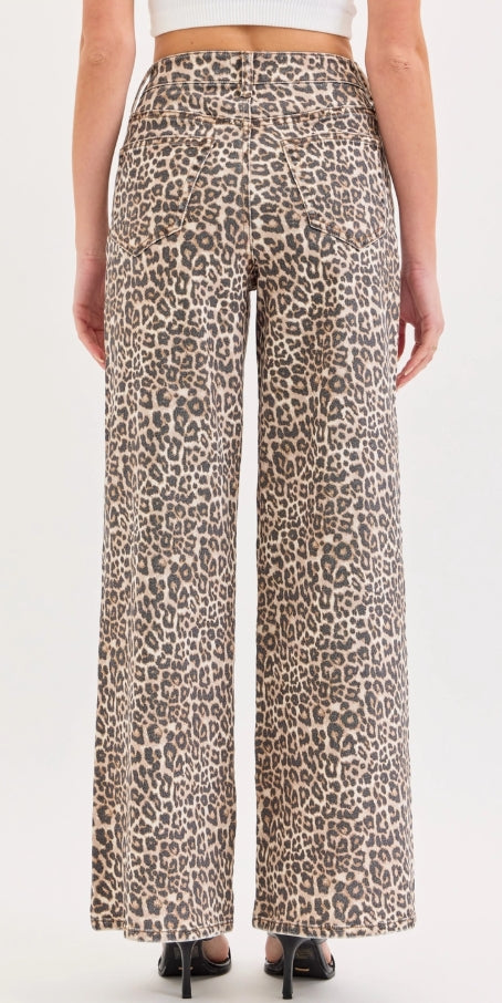 Cello Leopard High Rise Jeans