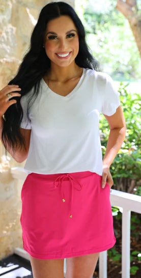 Raspberry Skort